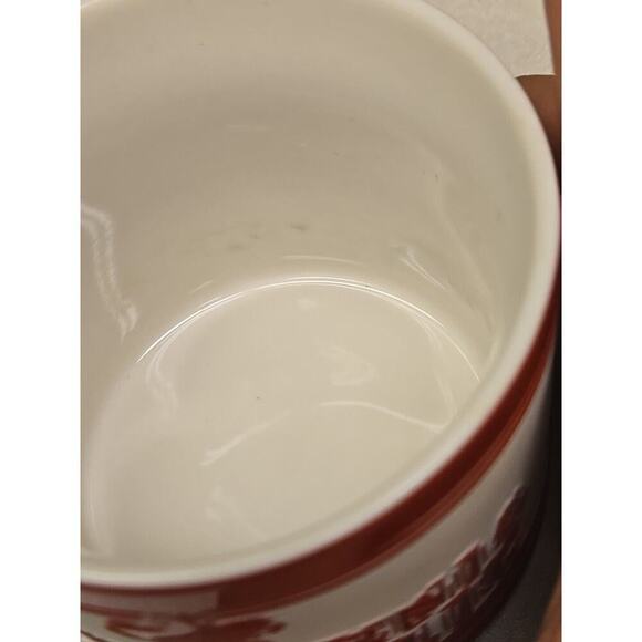 Etched Ceramic Mug California Republic Bear Red Off-White 14 Ounce SF Mercantile - Picture 7 of 15